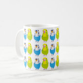 セキセイインコ コーヒーマグカップ (正面左)