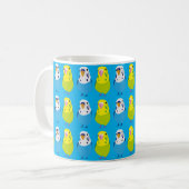 セキセイインコ コーヒーマグカップ (正面左)