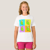 セキセイインコ ポップアート Tシャツ (正面フル)