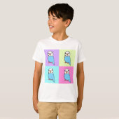 セキセイインコ ポップアート Tシャツ (正面フル)