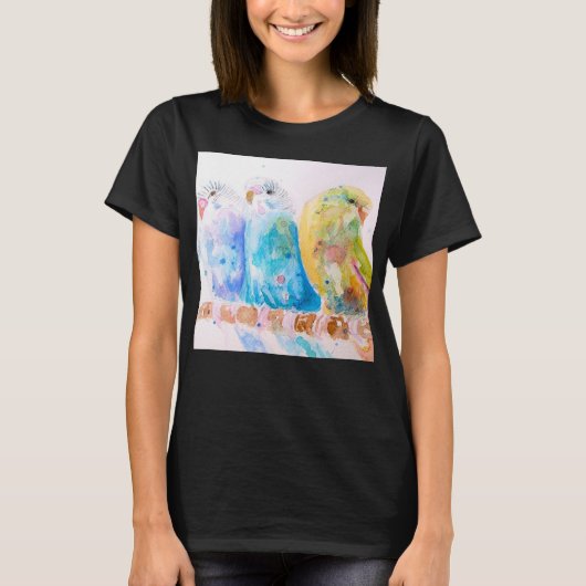 セキセイインコ メスのTシャツ Tシャツ (正面)