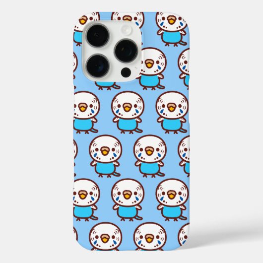 セキセイインコ / 普通の空色のメス Case-Mate iPhoneケース (裏面)