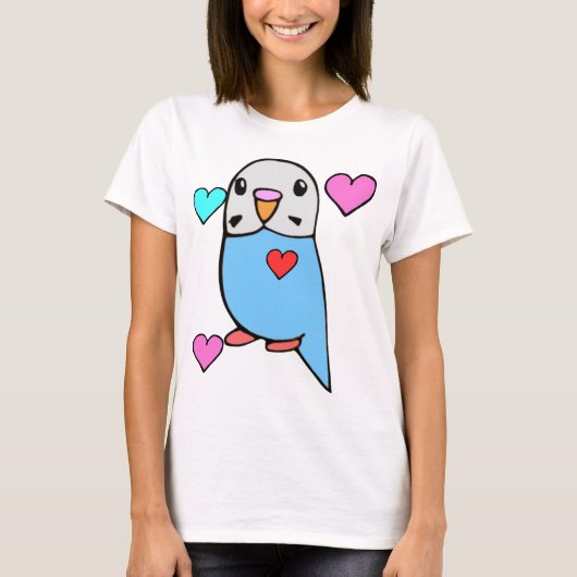 セキセイインコTシャツ Tシャツ (正面)