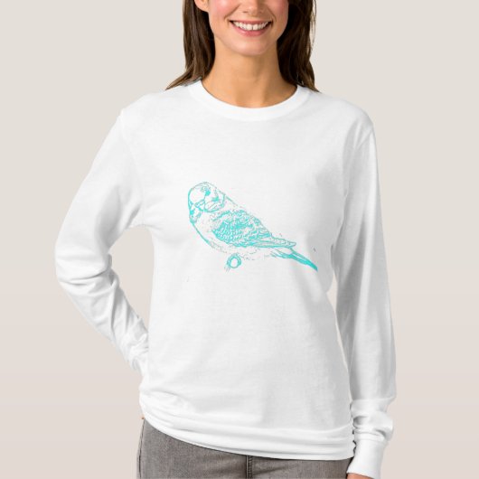 セキセイインコTシャツ Tシャツ (正面)