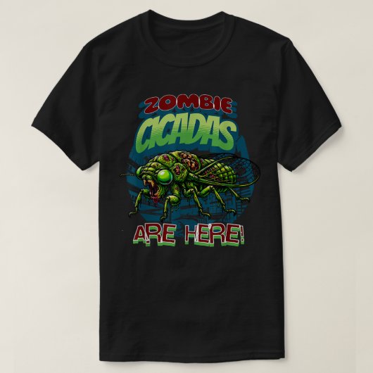 セキダユーモアマゾンビセミおもしろいダス Tシャツ (デザイン正面)