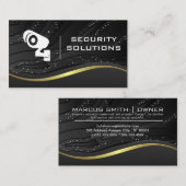 セキュリティカメラアイコン | 技術背景 名刺 (正面/裏面)