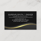 セキュリティカメラロゴ |メタリック 名刺 (裏面)