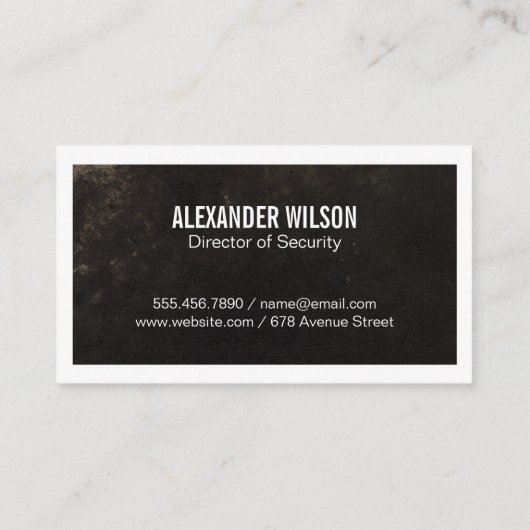 セキュリティカメラロゴ 名刺 (裏面)