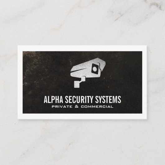 セキュリティカメラロゴ 名刺 (正面)