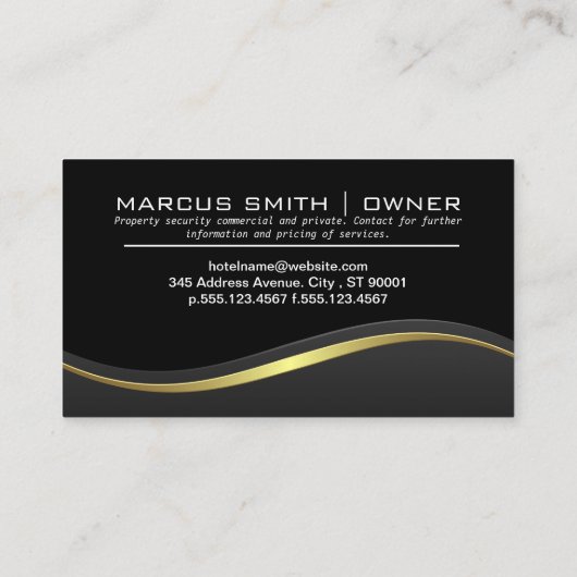 セキュリティカメラロゴ 名刺 (裏面)