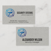 セキュリティカメラロゴ 名刺 (正面/裏面)
