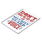 セキュリティガードの声を使わせない ノートブック (左側)