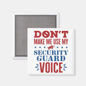 セキュリティガードの声を使わせない マグネット (正面/裏面)