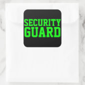 セキュリティガードネオングリーン スクエアシール (バッグ)