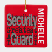 セキュリティガード超並外カスタム セラミックオーナメント (裏面)