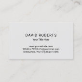 セキュリティキーホールロゴプロフェッショナル保管サービス 名刺 (裏面)