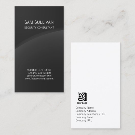 セキュリティコンサルタント特殊スキルのダークホライズン 名刺 (正面/裏面)