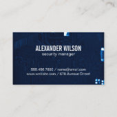 セキュリティサイバーテックの背景 名刺 (裏面)