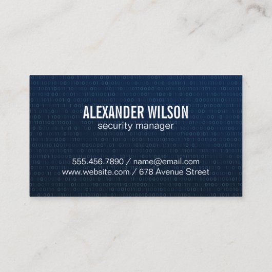 セキュリティサイバーテック名刺 名刺 (裏面)