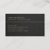 セキュリティサービス 名刺 (裏面)