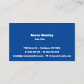 セキュリティサービス |私立警察 名刺 (裏面)