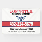 セキュリティシステム 横断幕 (横)