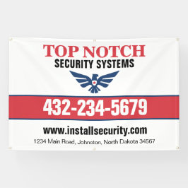 セキュリティシステム 横断幕