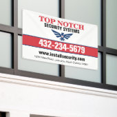 セキュリティシステム 横断幕 (ビルの外側)