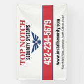 セキュリティシステム 横断幕 (縦)