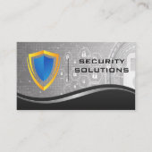 セキュリティシールドロゴ | Tech Cyber Security 名刺 (正面)