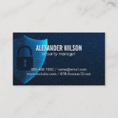 セキュリティシールド | ネットワーク保護 | コード 名刺 (裏面)