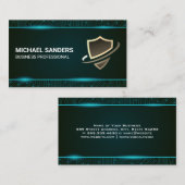 セキュリティシールド | Tech Circuitsの背景 名刺 (正面/裏面)