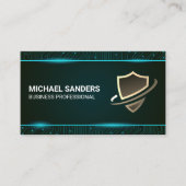 セキュリティシールド | Tech Circuitsの背景 名刺 (正面)