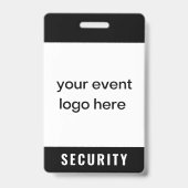 セキュリティスタッフイベントバッジ バッジ (正面)