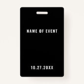 セキュリティスタッフイベントバッジ バッジ (裏面)