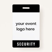 セキュリティスタッフイベントバッジ バッジ (正面)