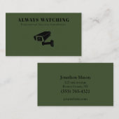 セキュリティソリューション監視システムCCTVカメラ 名刺 (正面/裏面)