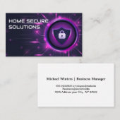 セキュリティパッドロックシールド | 技術背景 名刺 (正面/裏面)