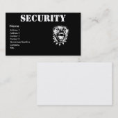 セキュリティビジネスのプロフィールカード 名刺 (正面/裏面)