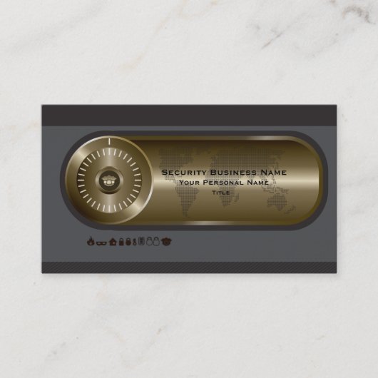 セキュリティビジネスの名刺 名刺 (正面)
