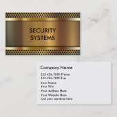セキュリティビジネスカード 名刺 (正面/裏面)