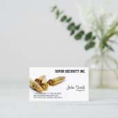 セキュリティボディガードの弾丸 名刺 (スタンド正面)