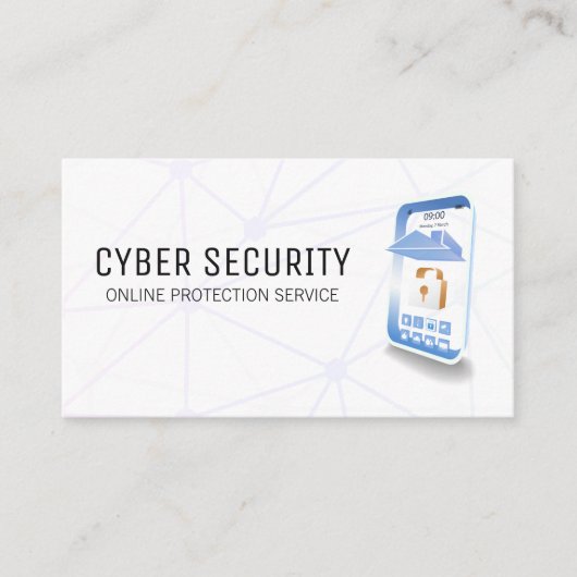 セキュリティモバイルテクノロジー | ネットワーク 名刺 (正面)
