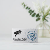 セキュリティロゴ |テクノロジーの背景 名刺 (スタンド正面)