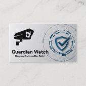 セキュリティロゴ |テクノロジーの背景 名刺 (正面)