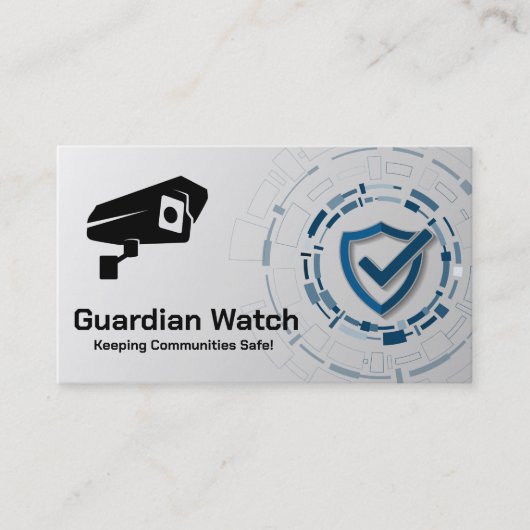セキュリティロゴ |テクノロジーの背景 名刺 (正面)