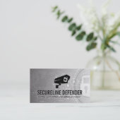 セキュリティロゴ | Cyber Tech Lock背景 名刺 (スタンド正面)