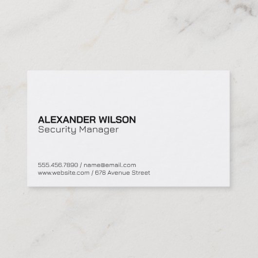 セキュリティロックロゴ 名刺 (裏面)