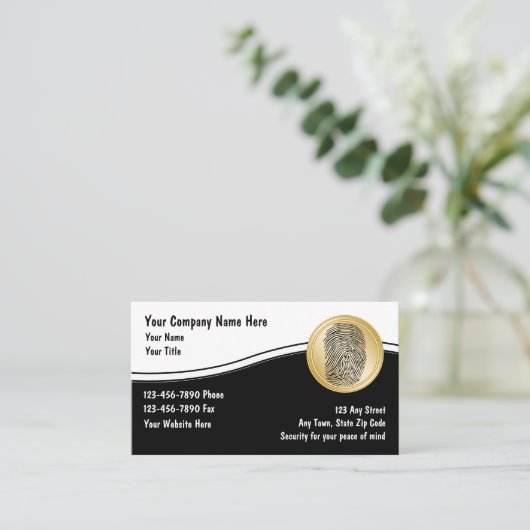 セキュリティ名刺 名刺 (スタンド正面)