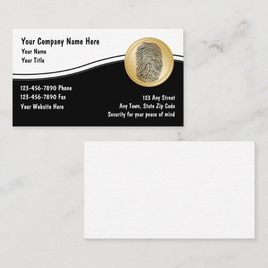 セキュリティ名刺 名刺 (正面/裏面)